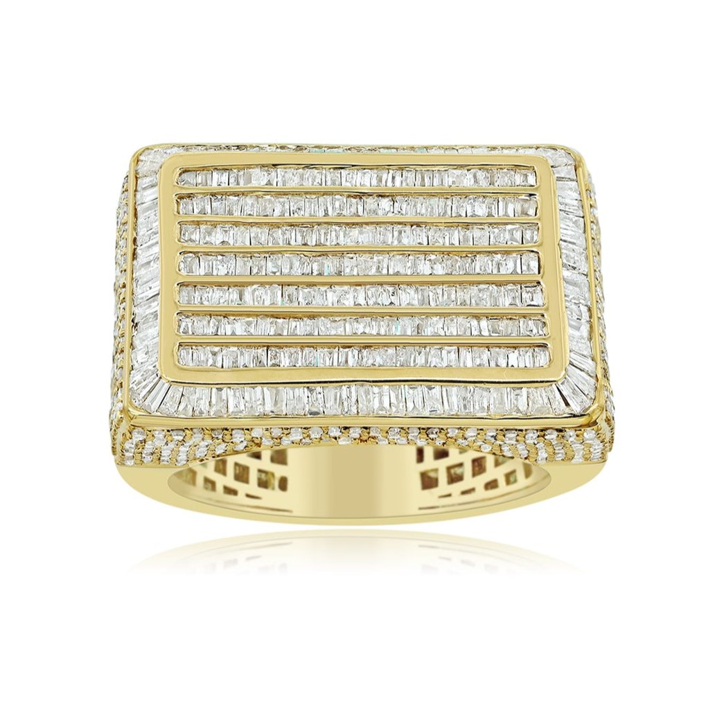 14K 2.7CT Diamond Baguette Ring