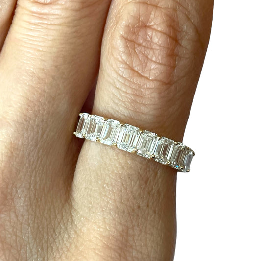 2.78CTS Emerald Cut Diamond Band
