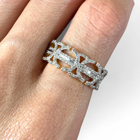 0.65CT 8MM Yellow Gold Diamond Ring