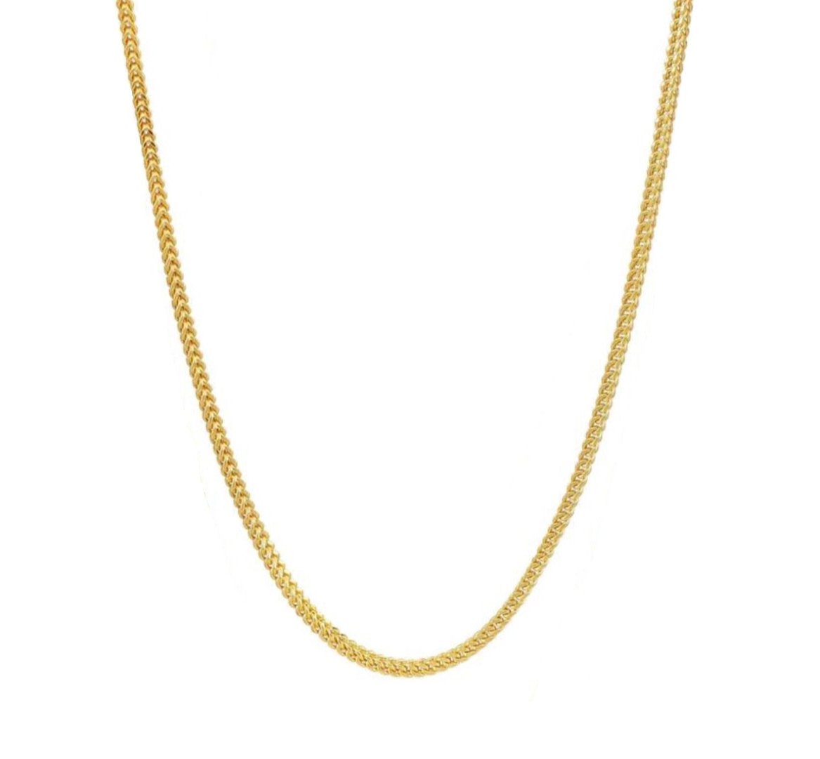14K 3MM Yellow Gold Franco Chain