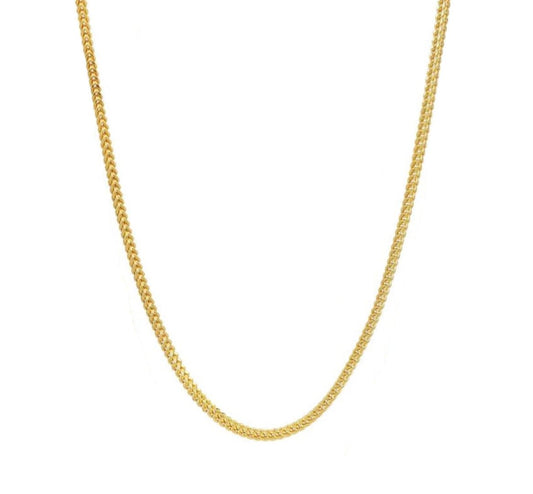 14K 3MM Yellow Gold Franco Chain