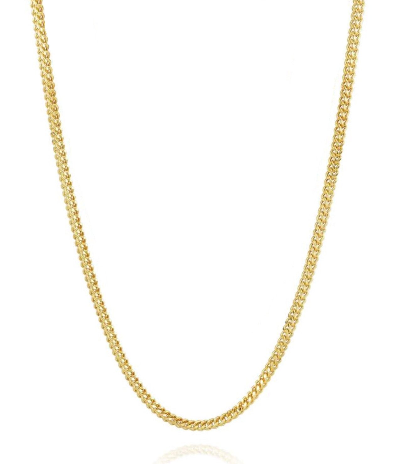 14K 4MM Yellow Gold Franco Chain