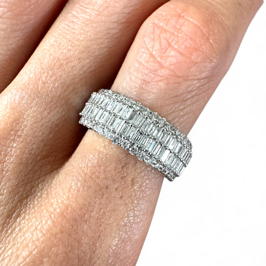 1.28CT 8MM Yellow Gold Diamond Ring