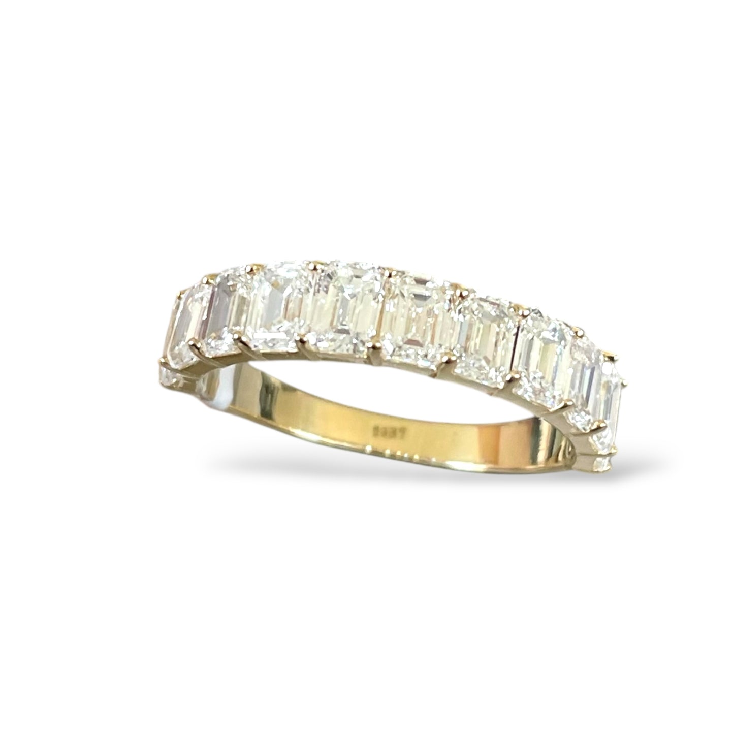 2.78CTS Emerald Cut Diamond Band
