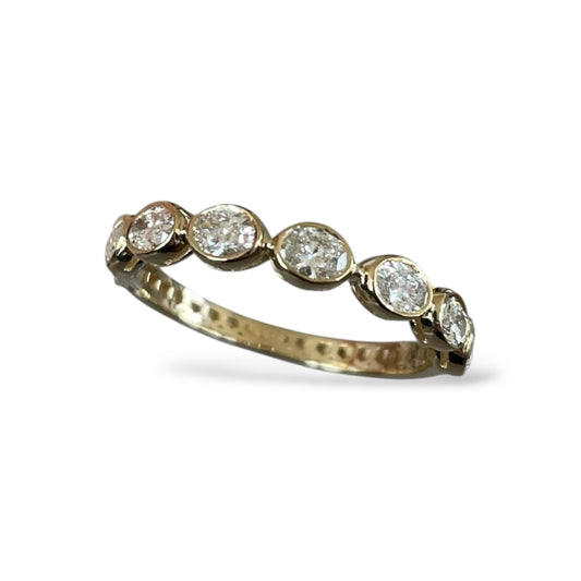0.75CTS Oval Diamond Band