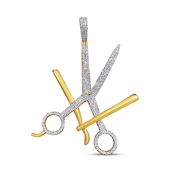 0.58CT Diamond Barber Pendant