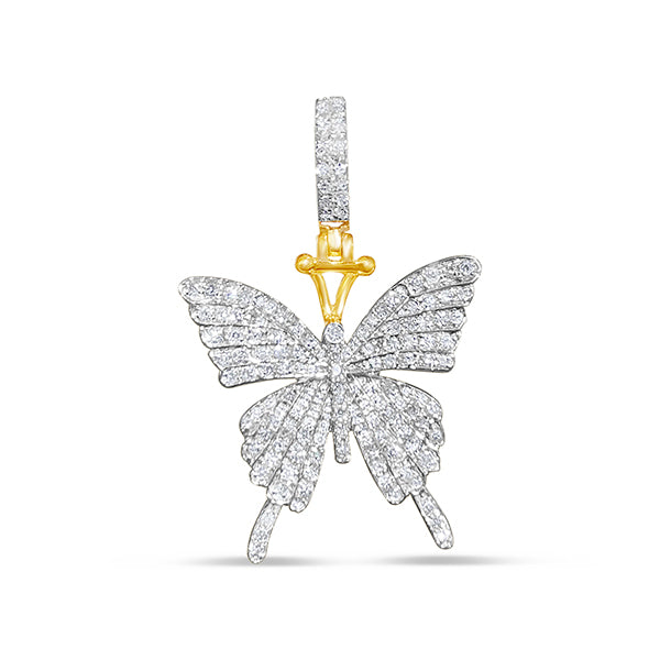 Diamond Butterfly Pendant