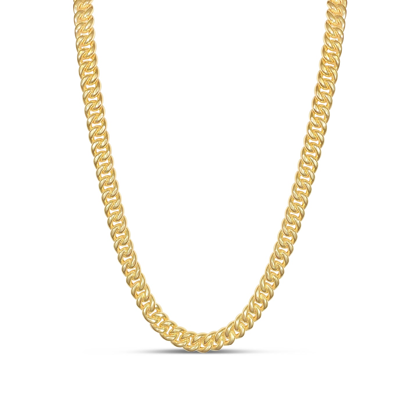 14K 9MM Yellow Gold Cuban Link Chain
