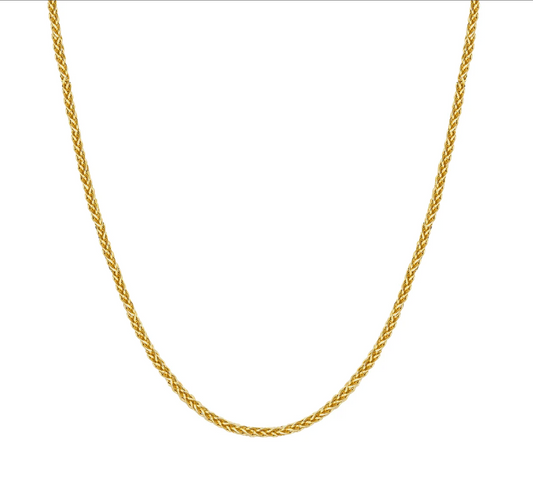 14K 4MM Yellow Gold Palm Chain