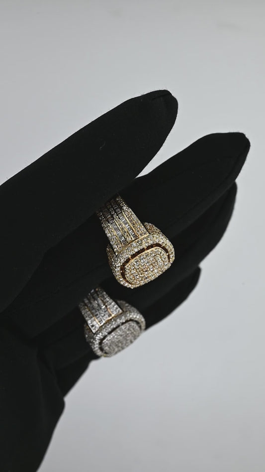 14K 2.88CT Diamond Baguette Ring