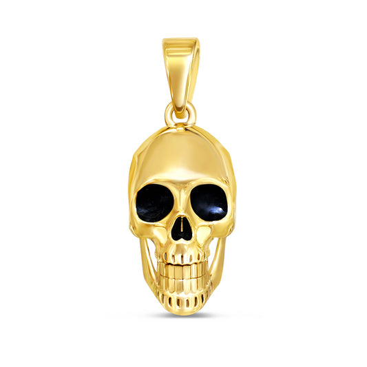 10K Yellow Gold Skull Pendant