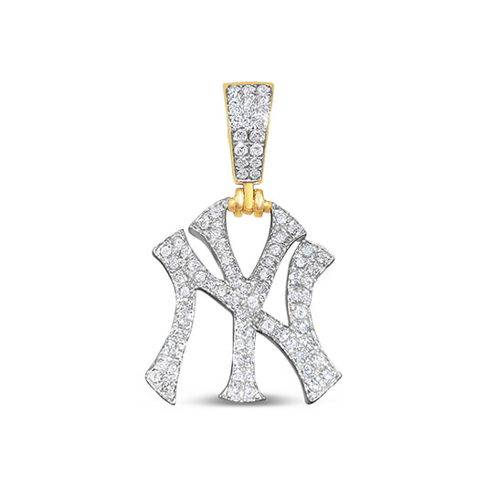 0.73CT NY Diamond Gold Pendant