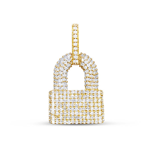 1.13CT Diamond Lock Pendant