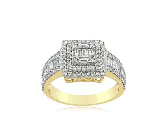 14K 1.47CT Diamond Baguette Ring