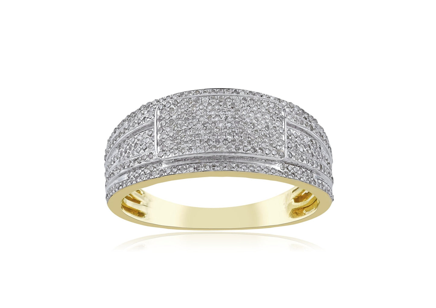 10K .46CT Diamond Mens Ring