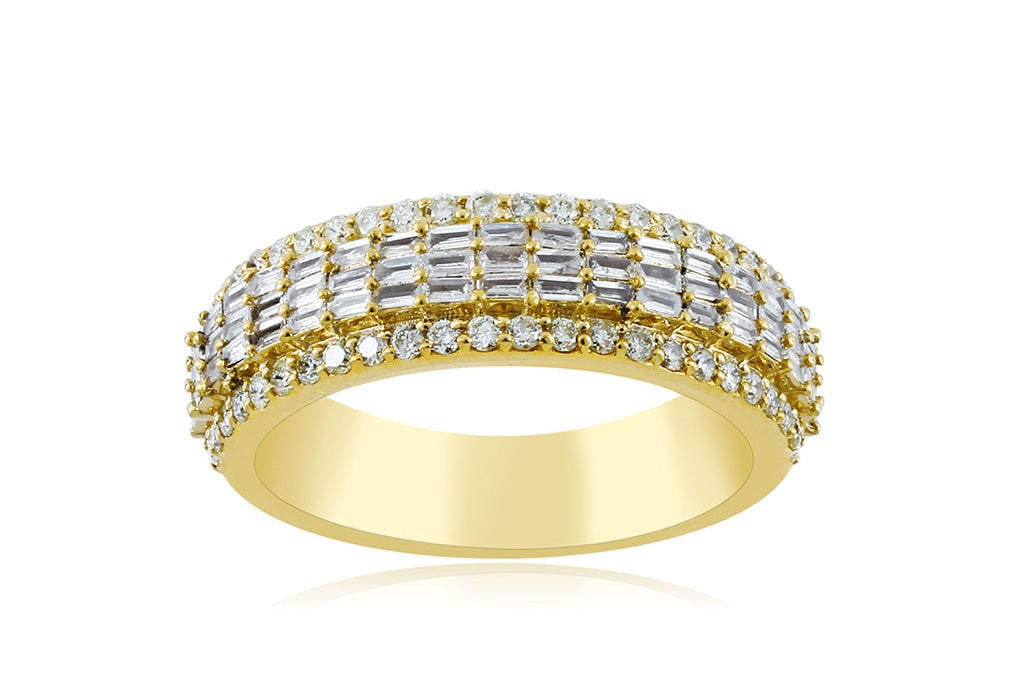 10K 1.70CT Baguette Diamond Ring