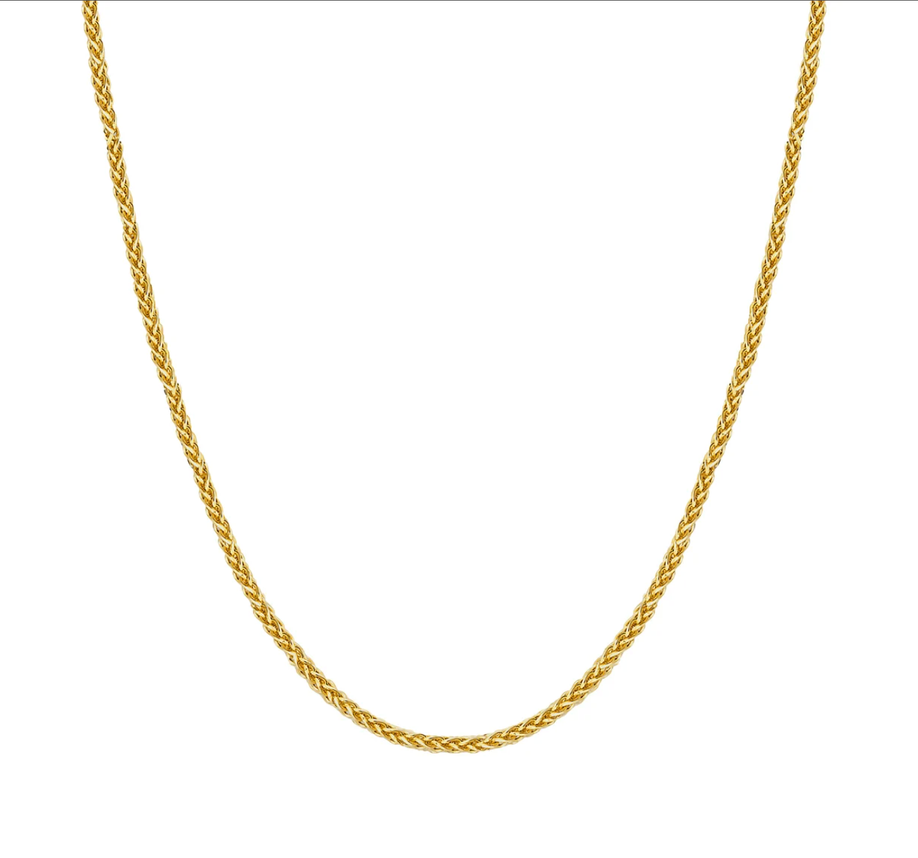 14K 3.5MM Yellow Gold Palm Chain