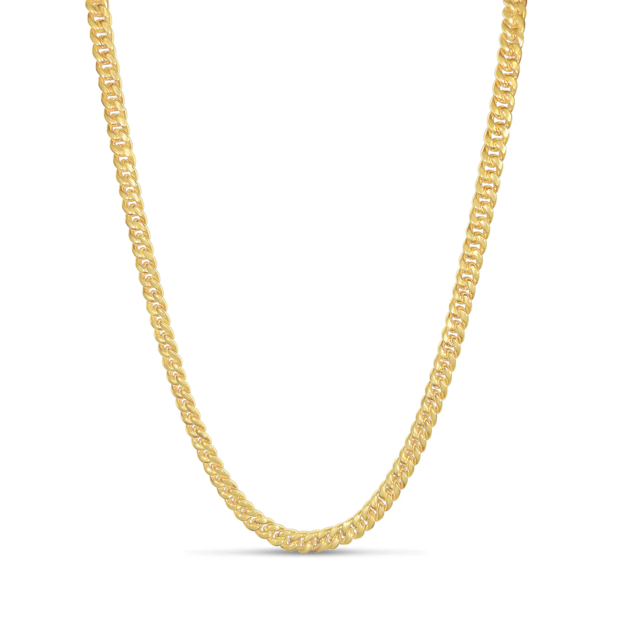 14K 4.7MM Yellow Gold Miami Cuban Link Chains