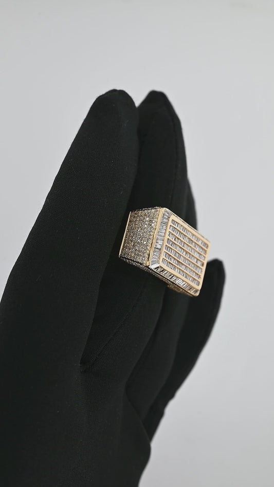 14K 2.7CT Diamond Baguette Ring